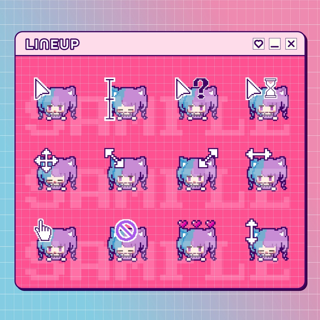 【3周年記念】動くマウスカーソル12種+αセット＆おまけ【ハーヴェラミアーニャ】