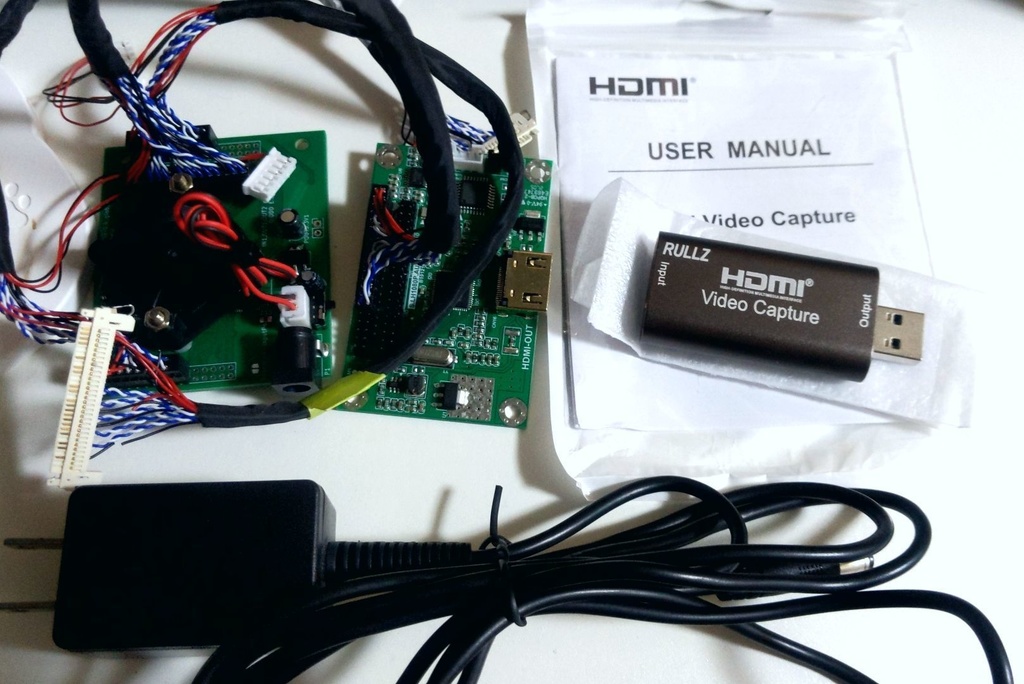 ダクセル筐体用 液晶HDMI化システム(ルビドス)セット