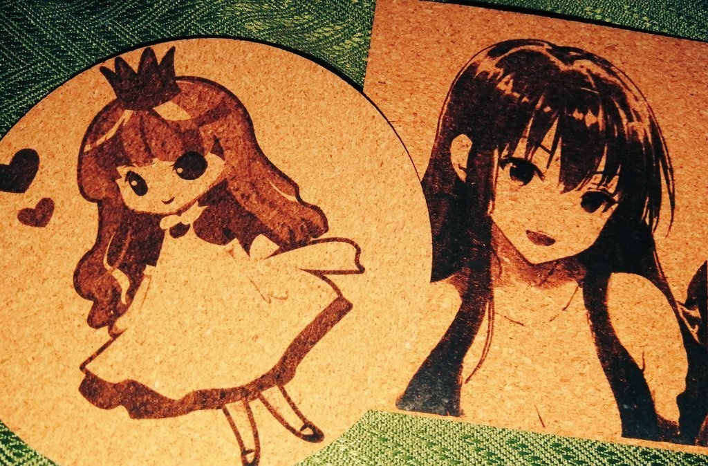 コルクコースター(円形/正方形)【オーダーメイドグッズ作成】