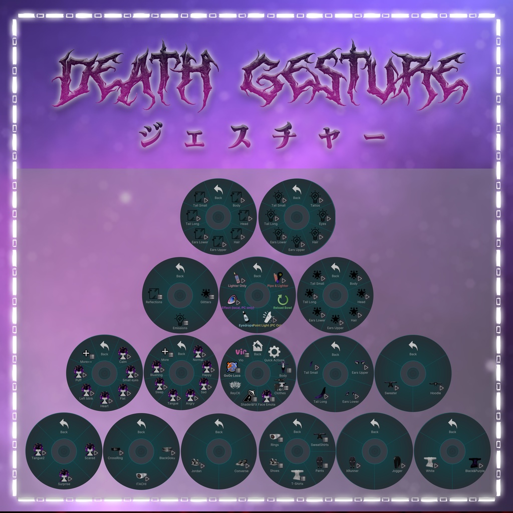 「3Dモデル」D34TH - PC & Quest - Deira Furry VRChat Avatar