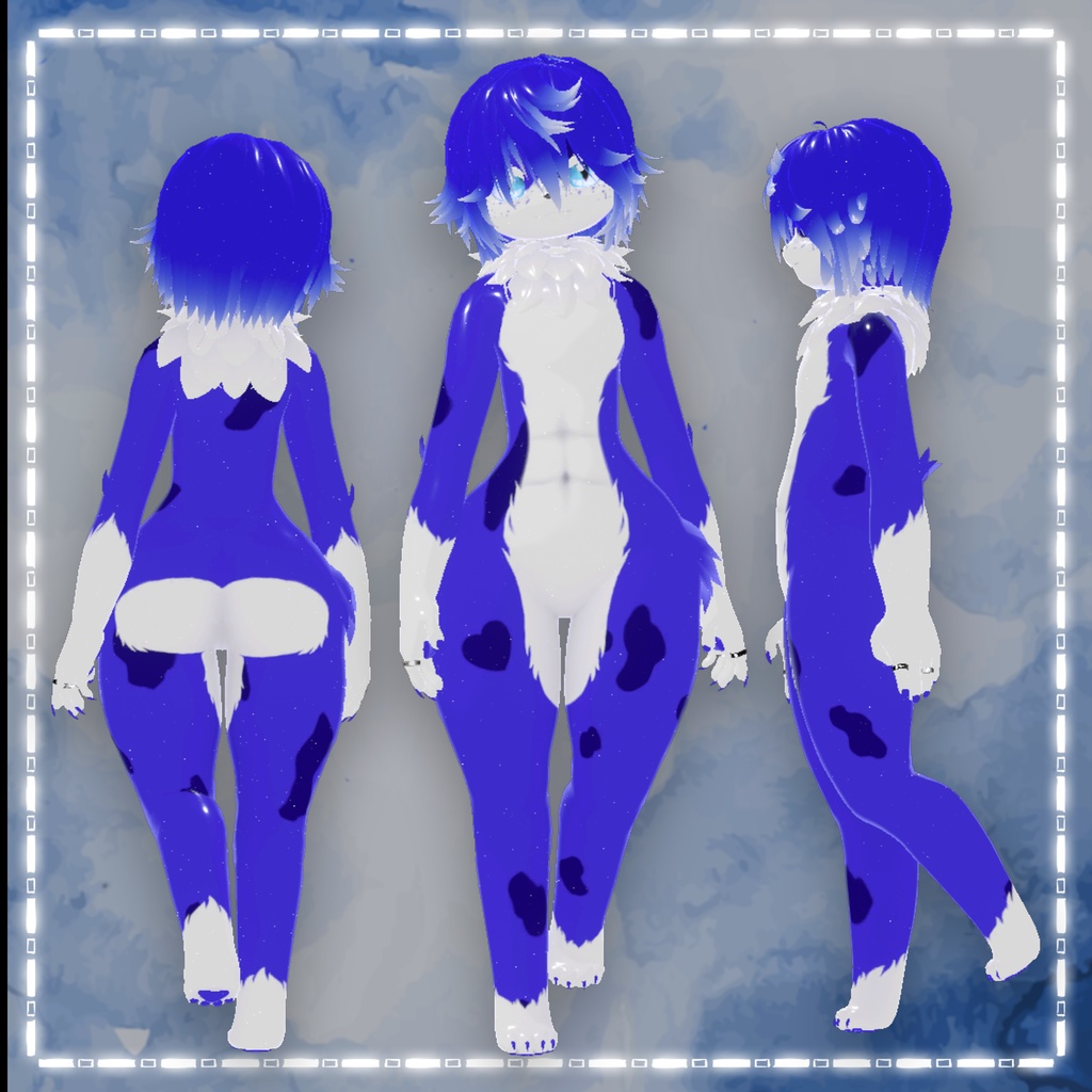 「3Dモデル」PISHI - PC Only - Deira Furry VRChat Avatar