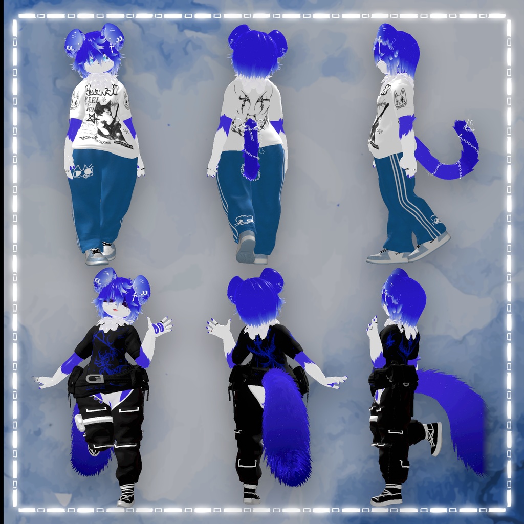 「3Dモデル」PISHI - PC Only - Deira Furry VRChat Avatar