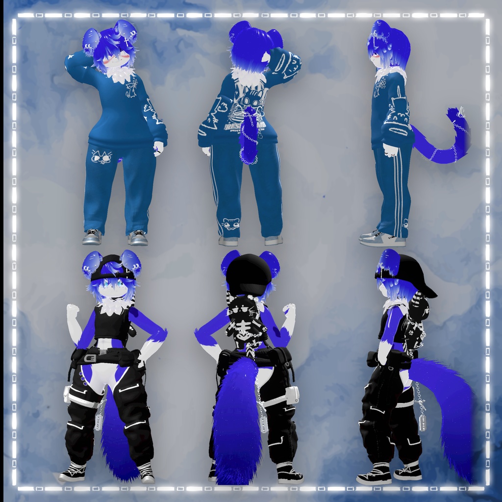 「3Dモデル」PISHI - PC Only - Deira Furry VRChat Avatar