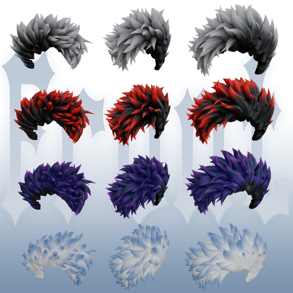 Funk Hair - Deiraアバター用ファンクヘア