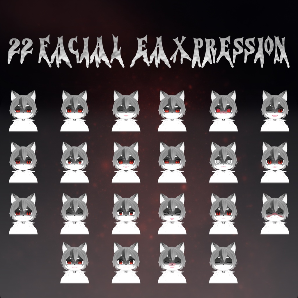 「3Dモデル」Lilith - PC&Quest - Deira VRChat Furry Avatar