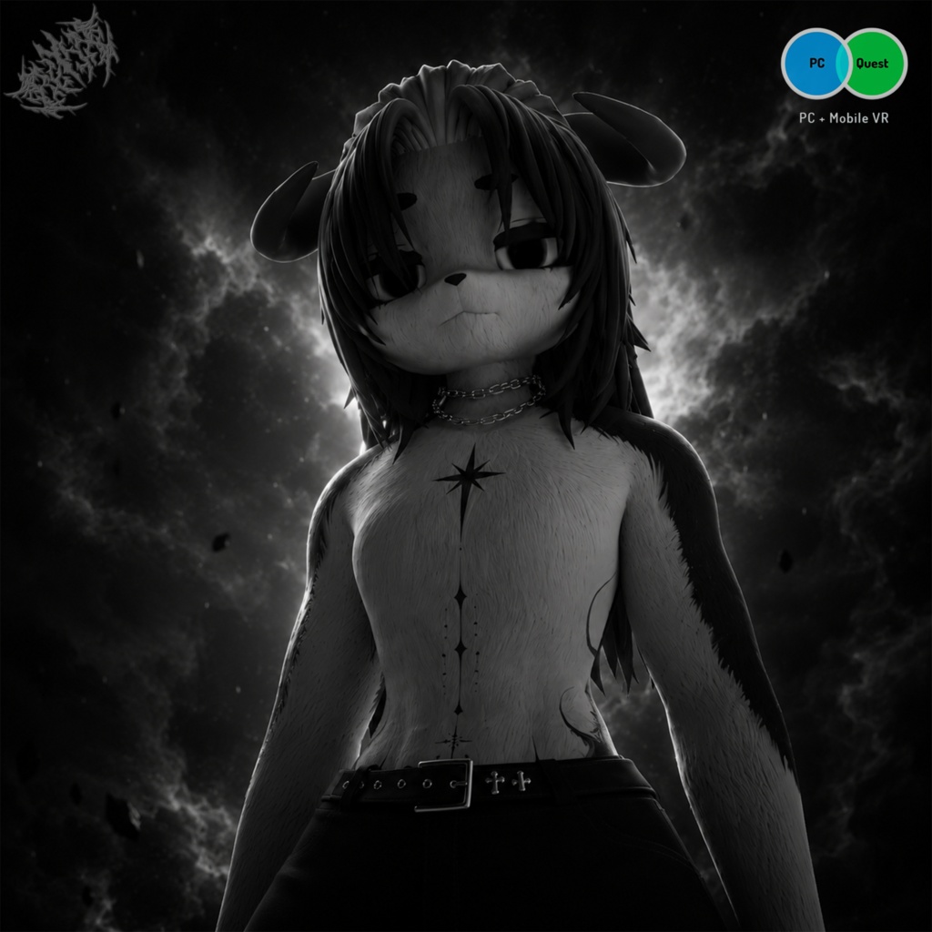 「3Dモデル」Back DeiVichi - PC & Quest Furry Avatar (Deira x Povichi)