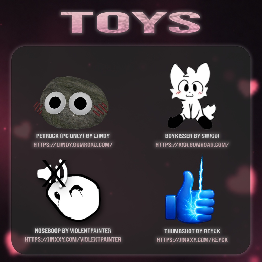 「3Dモデル」Pinki - PC & Quest - Deira VRChat Furry Avatar