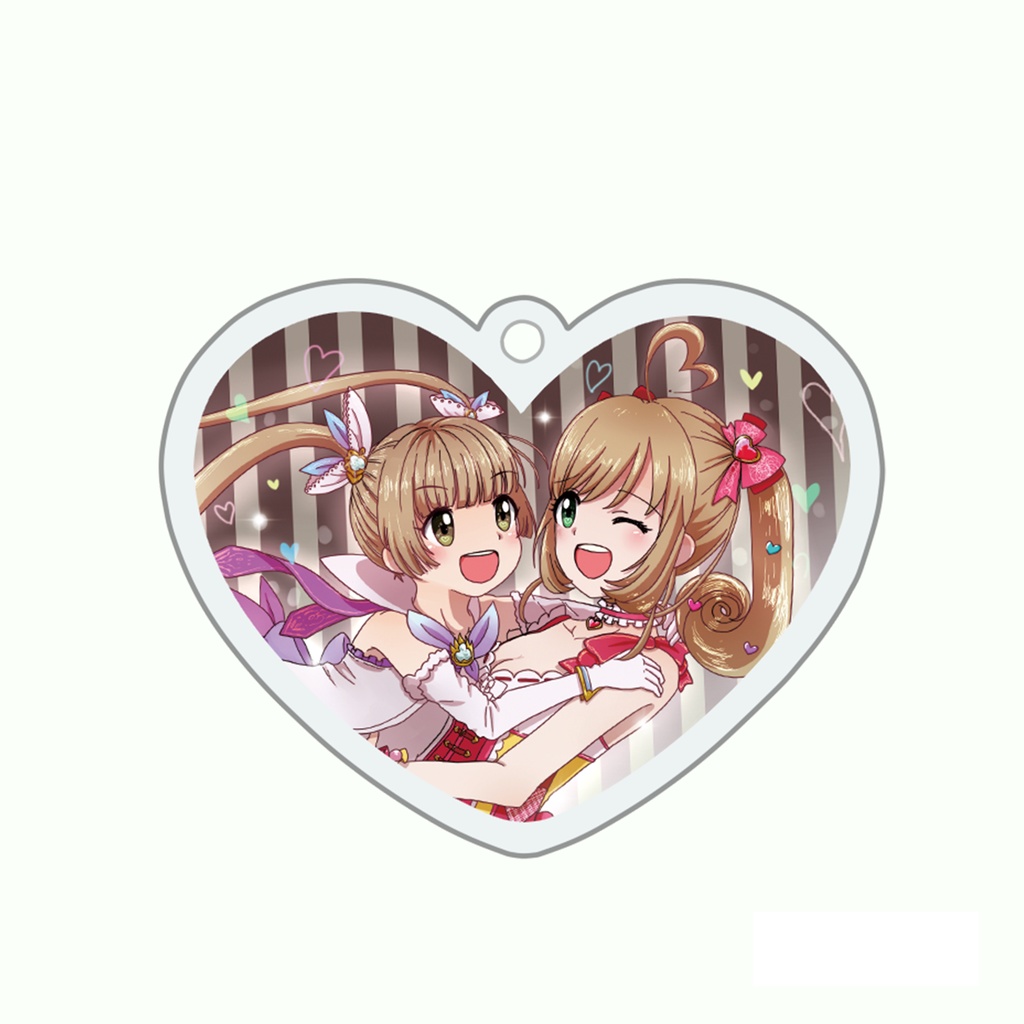 しゅがちか 佐藤心＆横山千佳 ハートアクリルキーホルダー