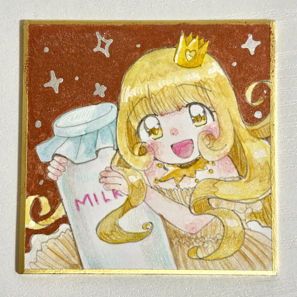 キラキラアナログミニ色紙『クローネ』