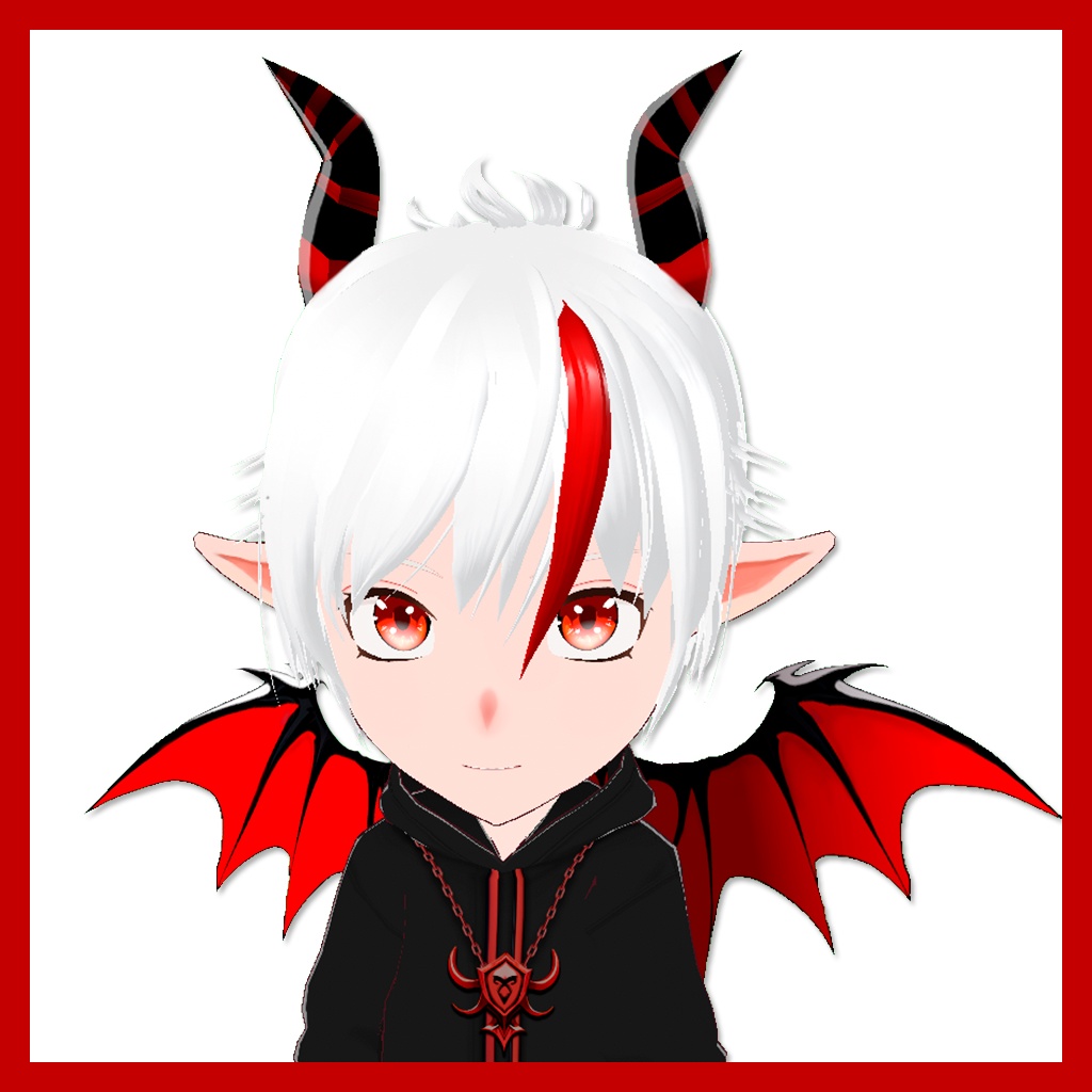 Chibi Devil Brothers - Male and Female character model 3D 【Vroid】【VRM】