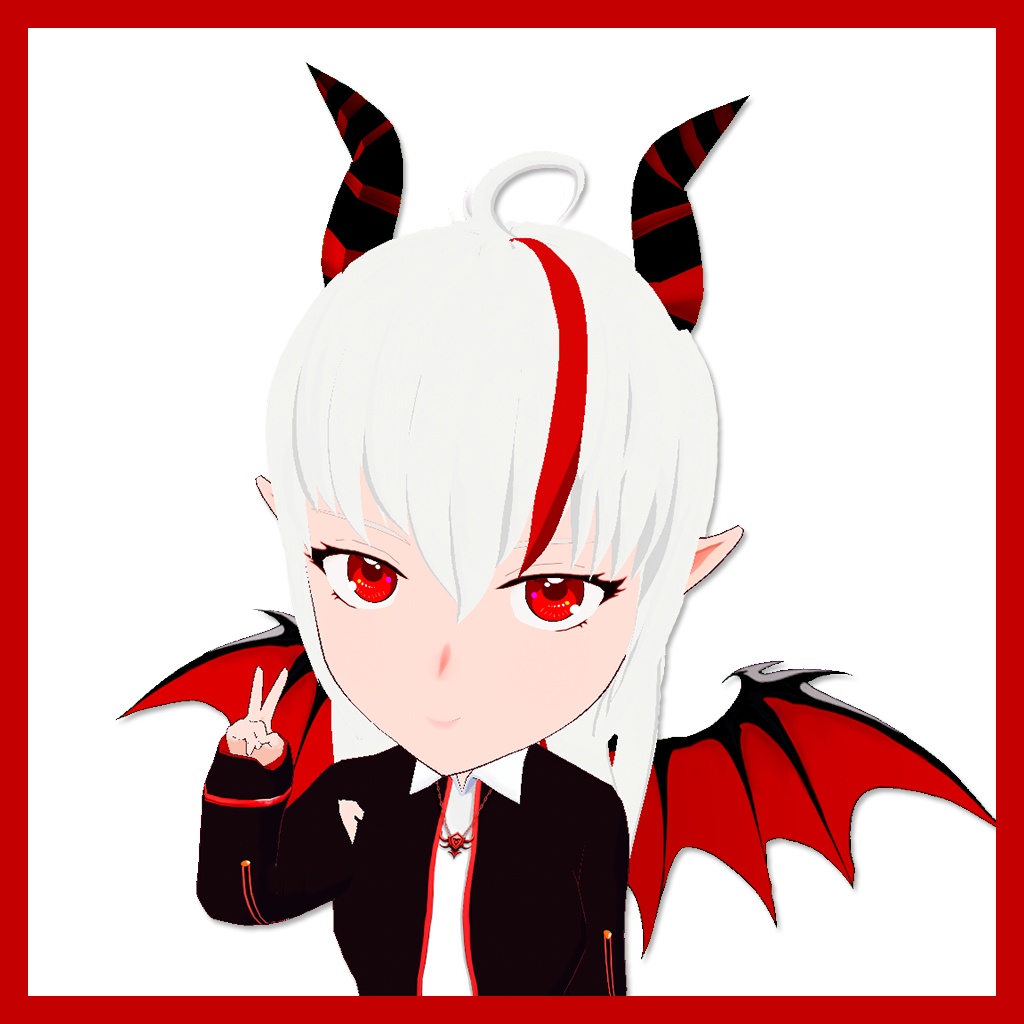 Chibi Devil Brothers - Male and Female character model 3D 【Vroid】【VRM】