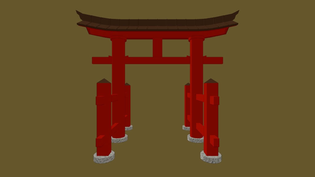 3Dモデル「両部鳥居」