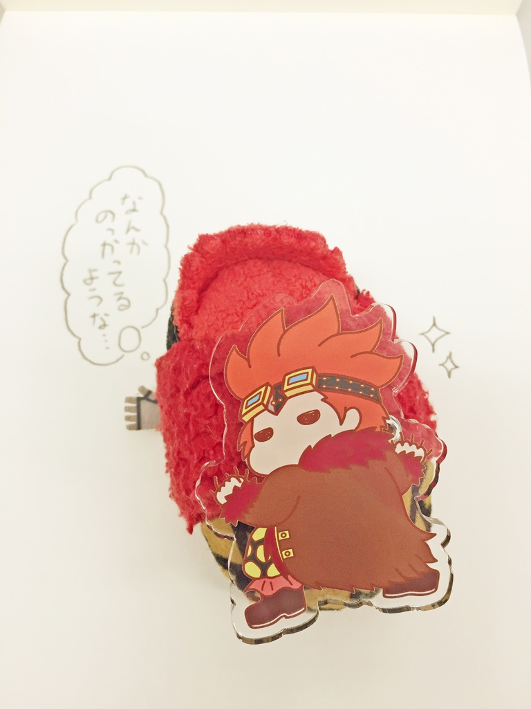 どこでも一緒!ひっつきキッドくんバッチ