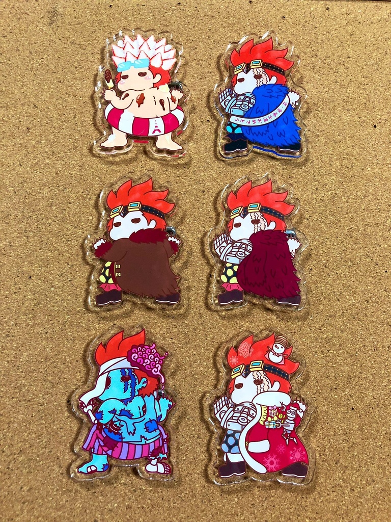 どこでも一緒!ひっつきキッドくんバッチ