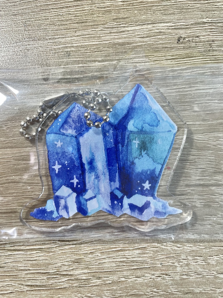 鉱物のアクリルキーホルダー