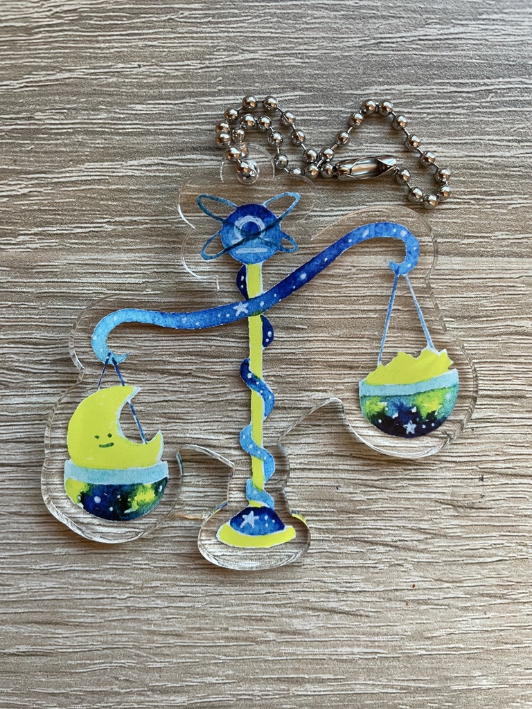てんびん座アクリルキーホルダー