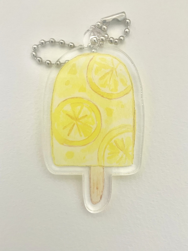 レモンアイスのアクリルキーホルダー