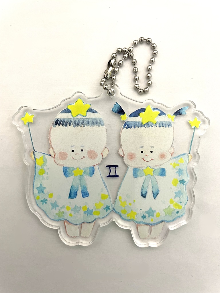 ふたご座アクリルキーホルダー