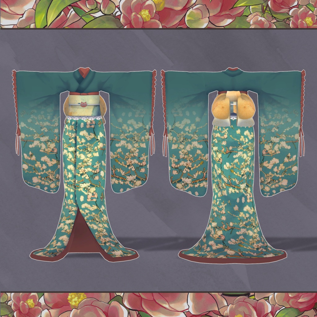 【3Dモデル衣装】ロリィタ振袖Set