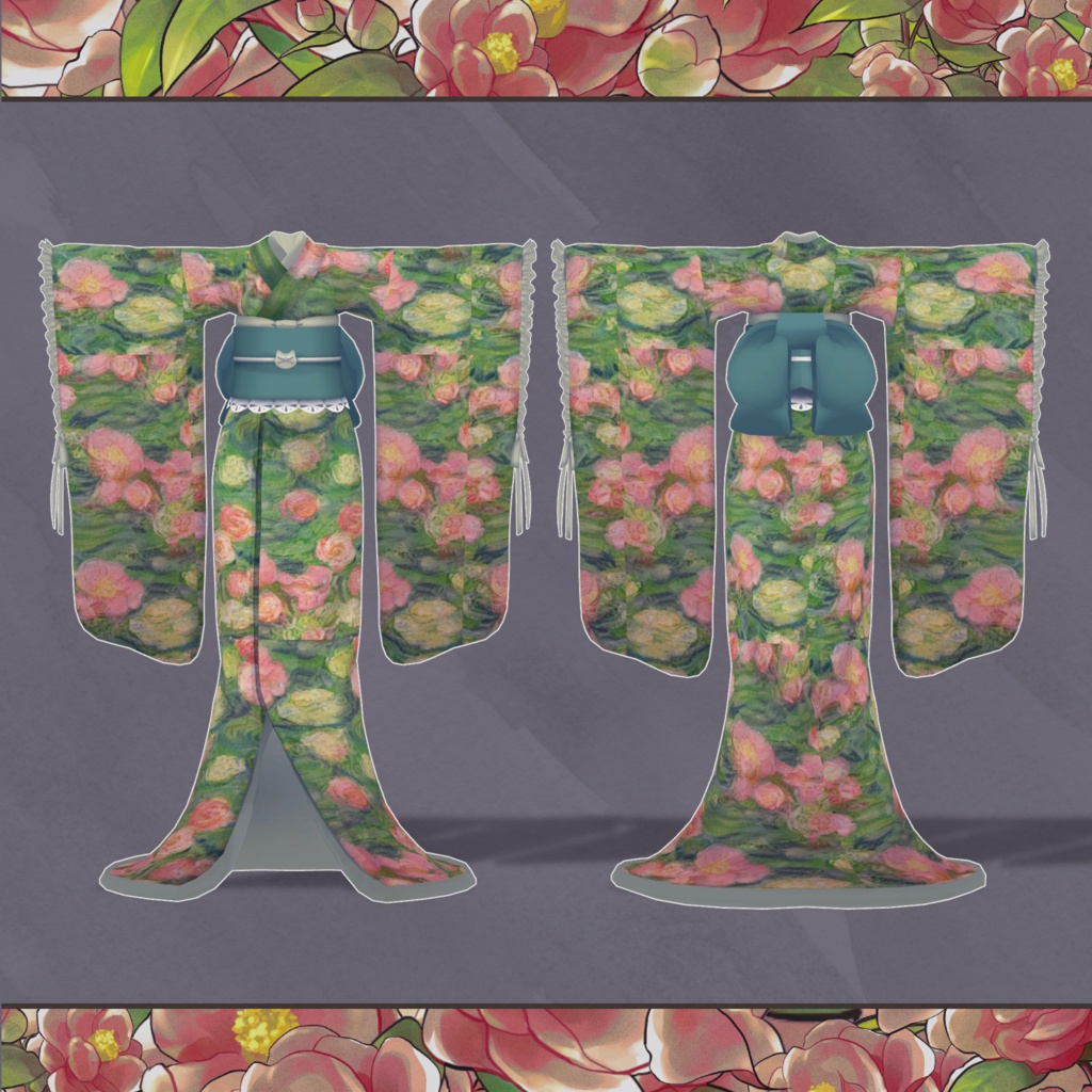 【3Dモデル衣装】ロリィタ振袖Set