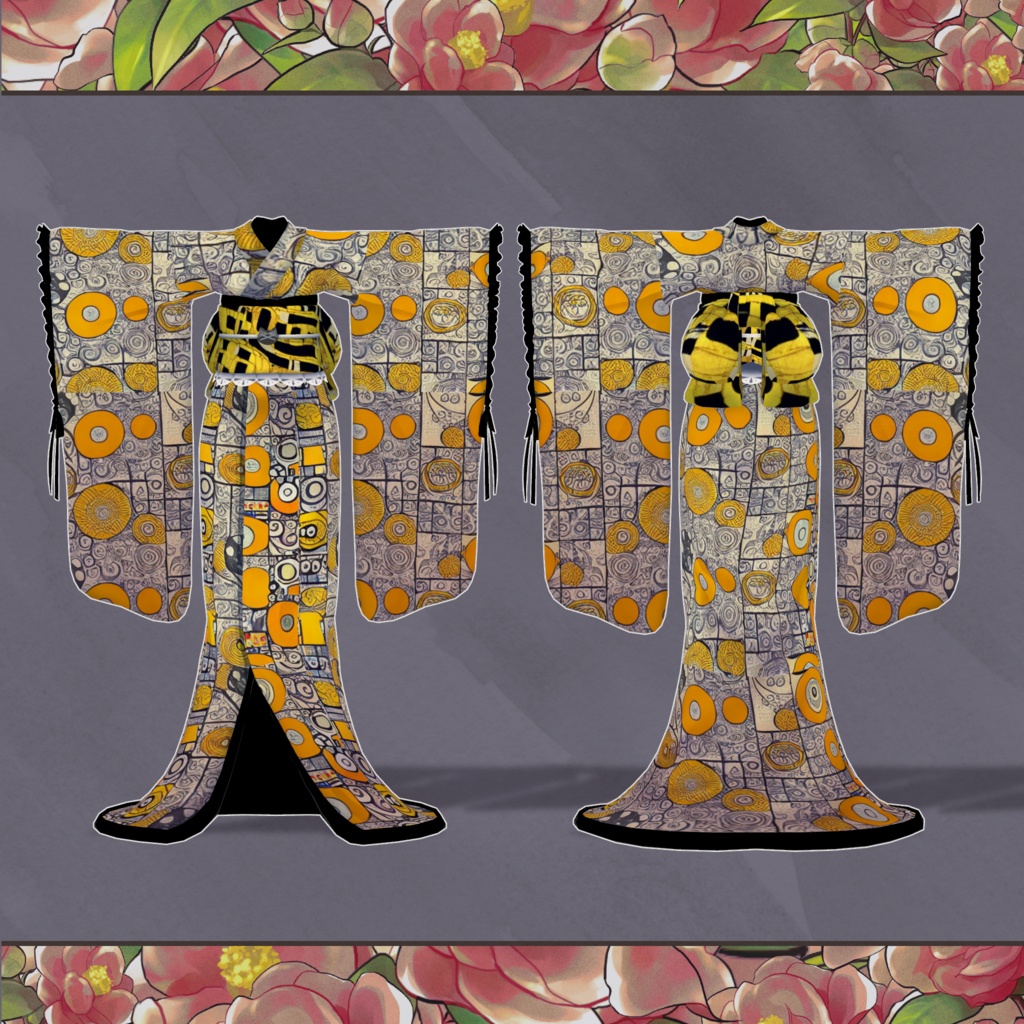 【3Dモデル衣装】ロリィタ振袖Set