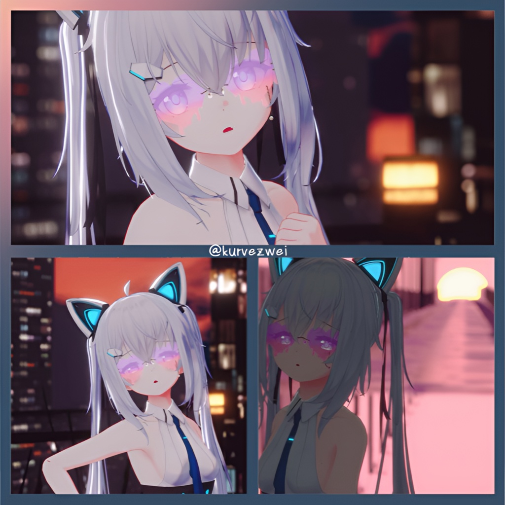 【3Dアクセサリ】サマーグラデサングラス