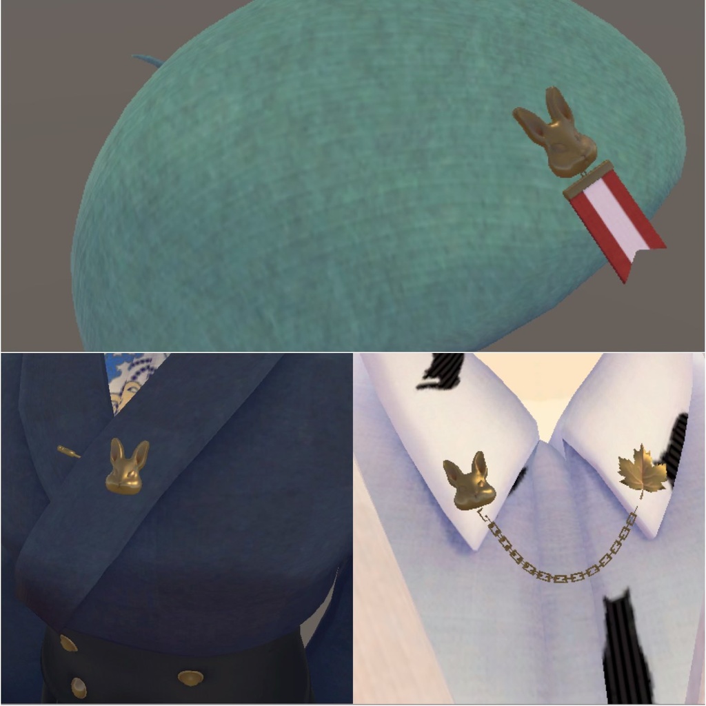 【LSbody用3Dモデル衣装】和洋折衷セットアップ