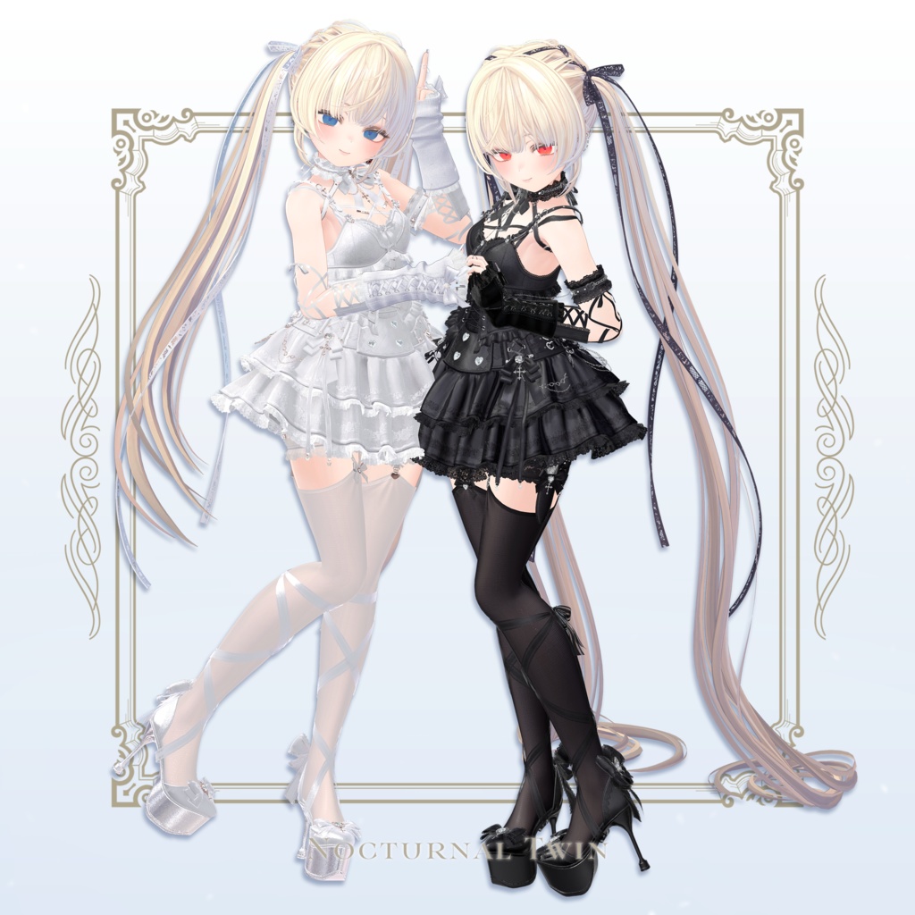 【VRC Hair】Nocturnal Twin