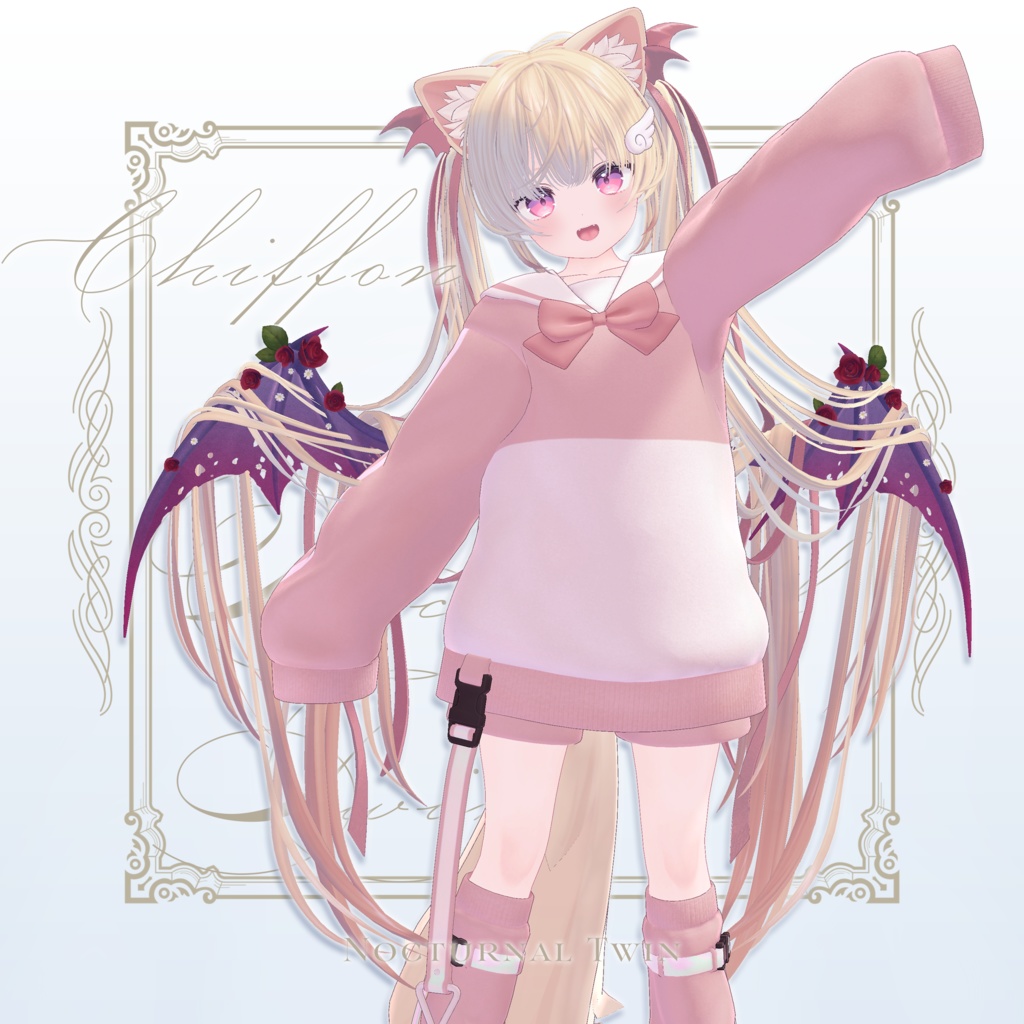 ✦~11/10 Release Sale✦【VRC Hair】Nocturnal Twin