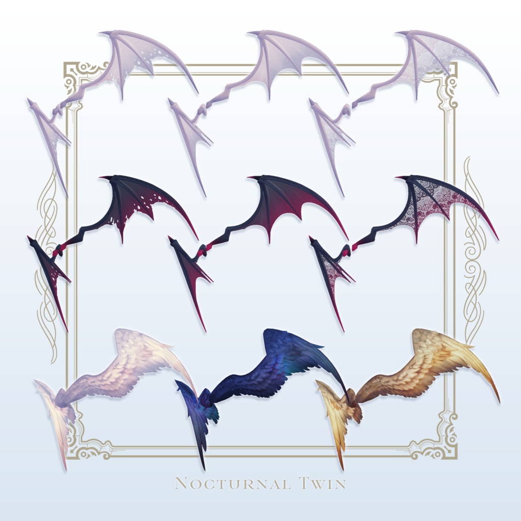 ✦~11/10 Release Sale✦【VRC Hair】Nocturnal Twin