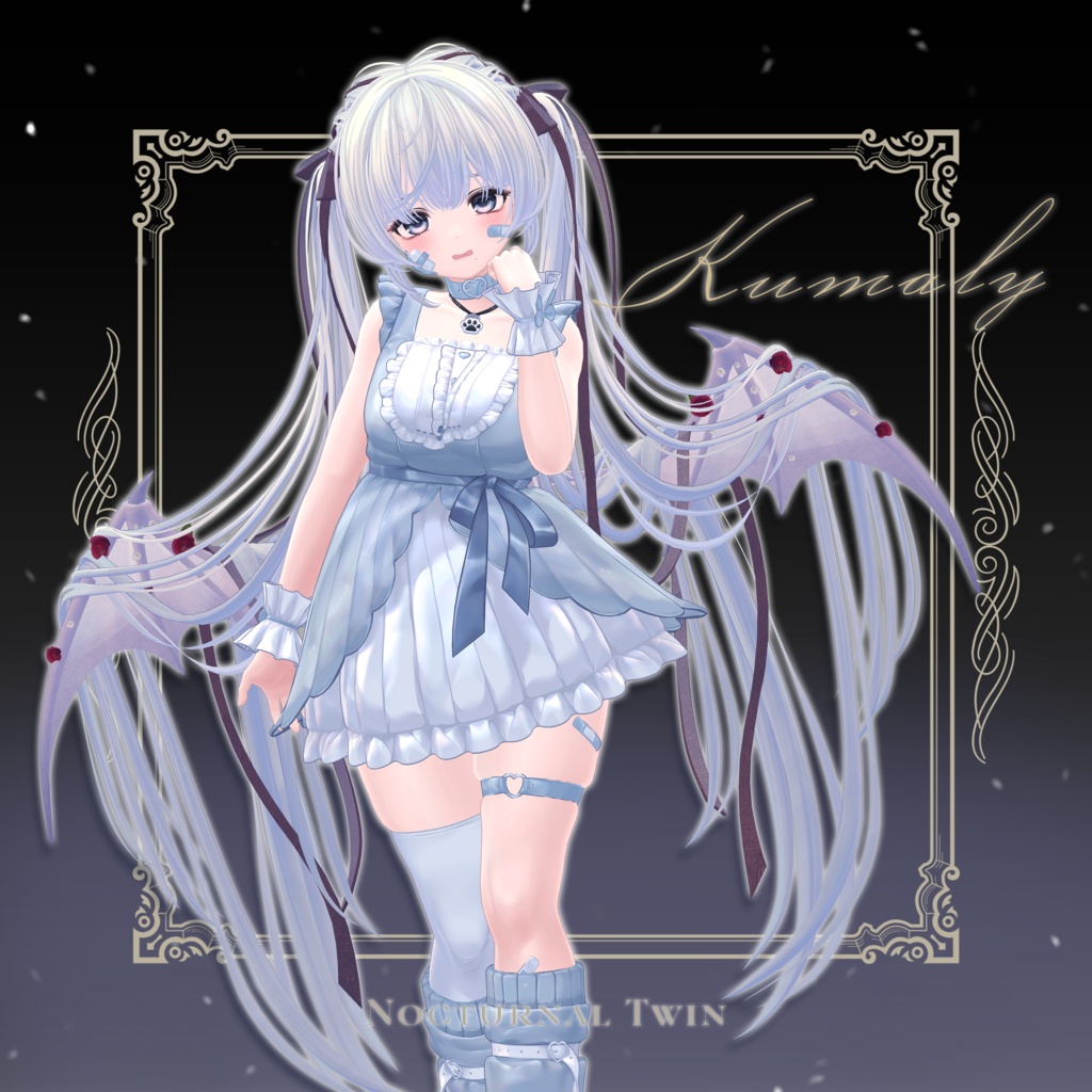 【VRC Hair】Nocturnal Twin