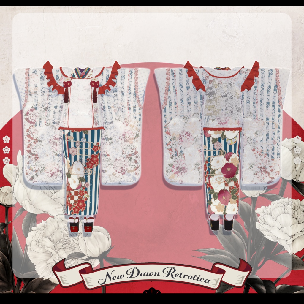 ✦~1/10 RELEASE SALE ✦【VRC Hair&衣装】新春レトロティカ - New Dawn Retrotica -