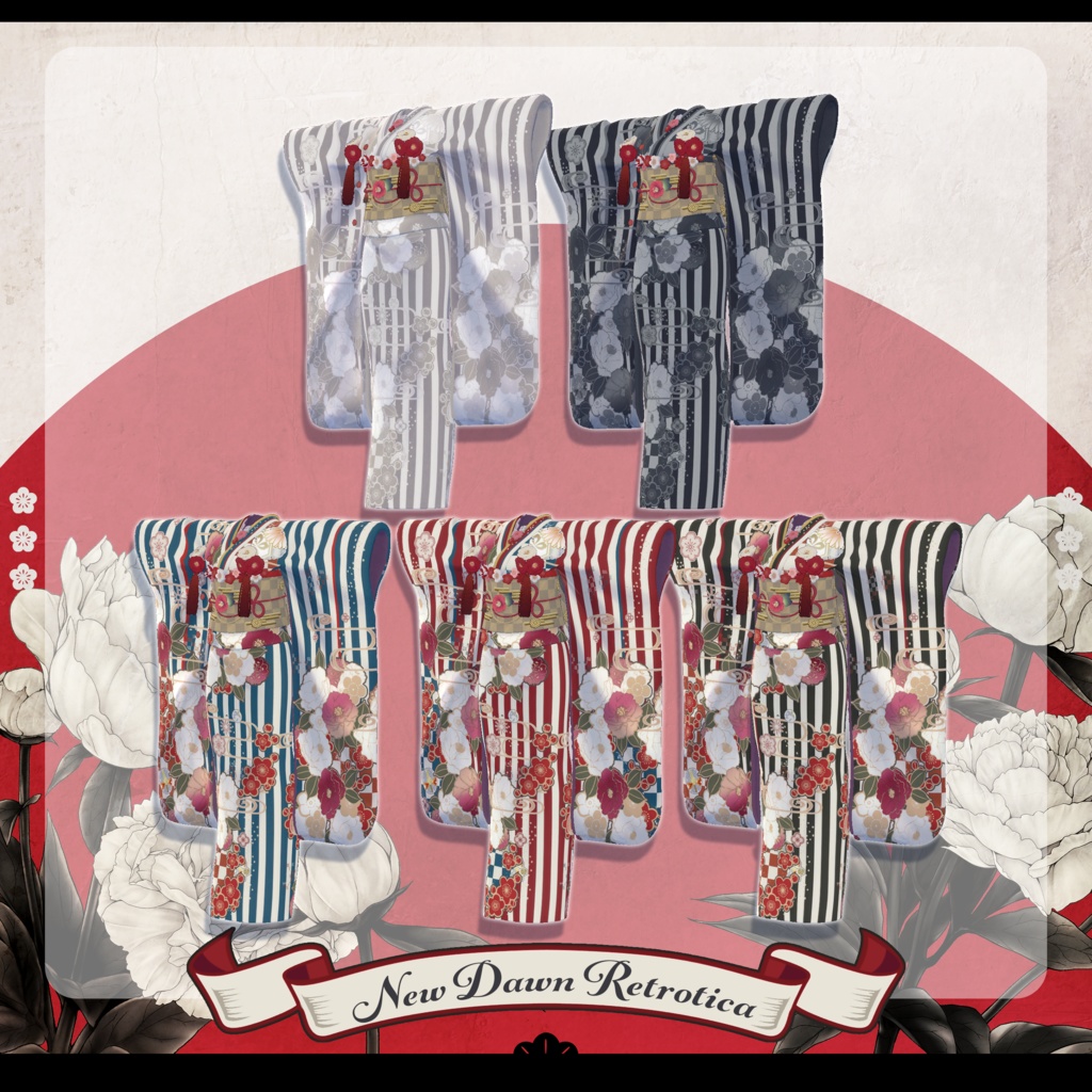 ✦~1/10 RELEASE SALE ✦【VRC Hair&衣装】新春レトロティカ - New Dawn Retrotica -