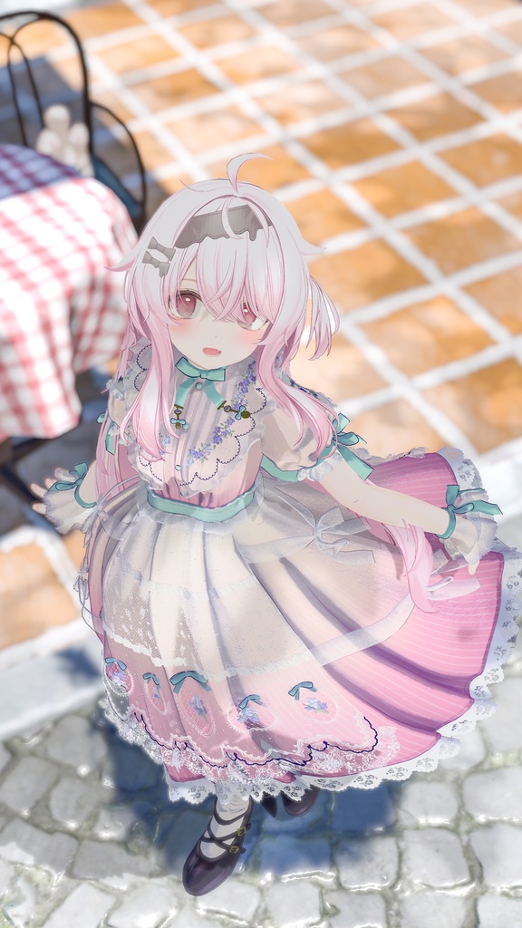 【VRC衣装】VioletBloomyLolita Dress
