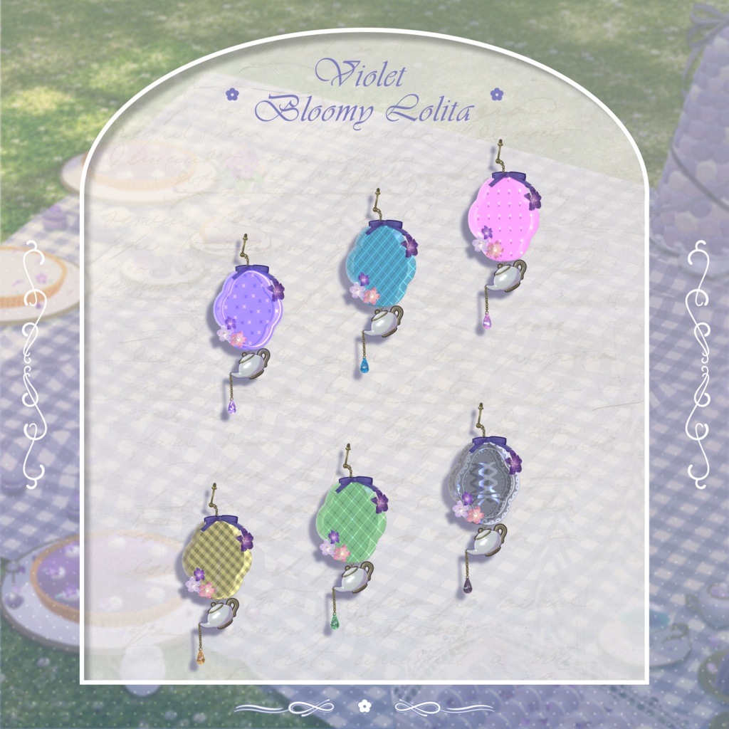 ✦~7/13 RELEASE SALE ✦【VRC衣装】VioletBloomyLolita Dress