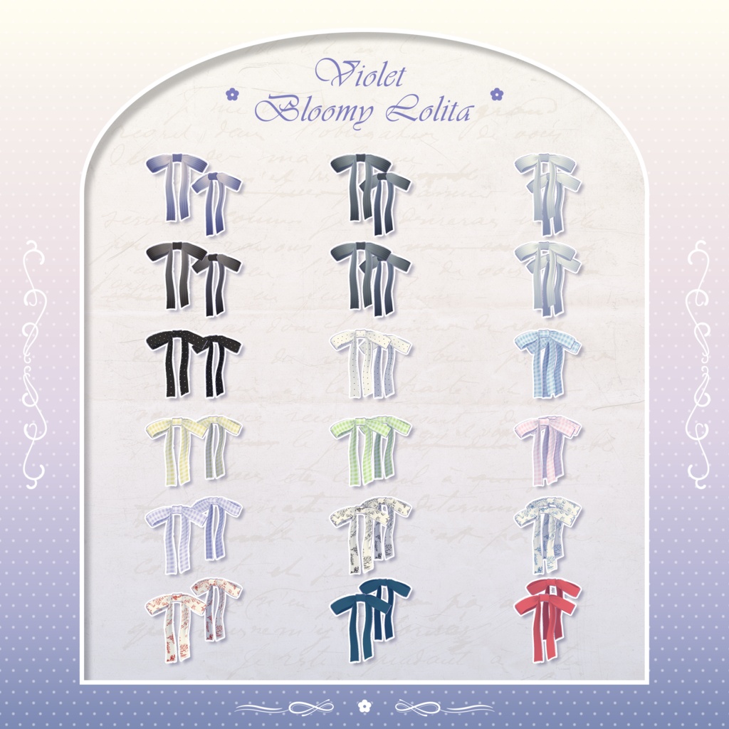 ✦~7/13 RELEASE SALE ✦【VRC Hair】VioletBloomyLolita Hair