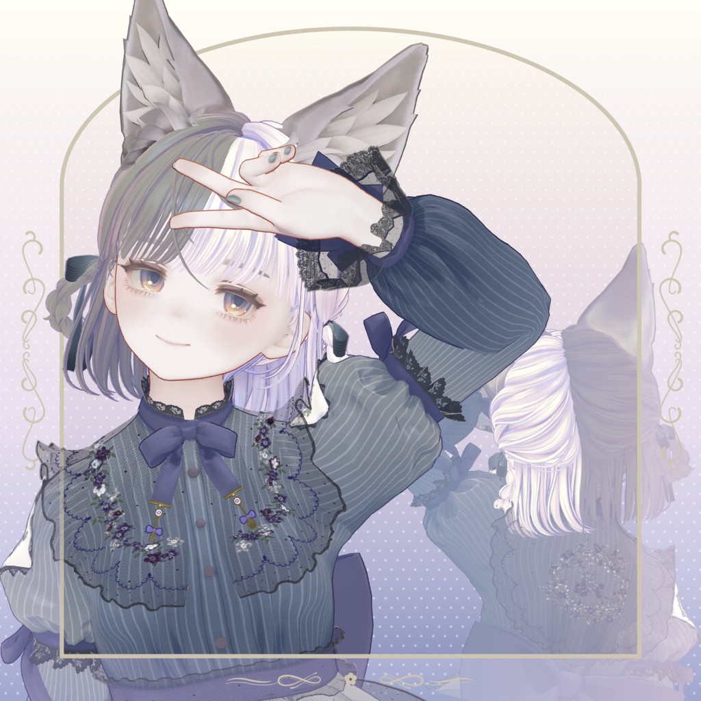 ✦~7/13 RELEASE SALE ✦【VRC Hair】VioletBloomyLolita Hair