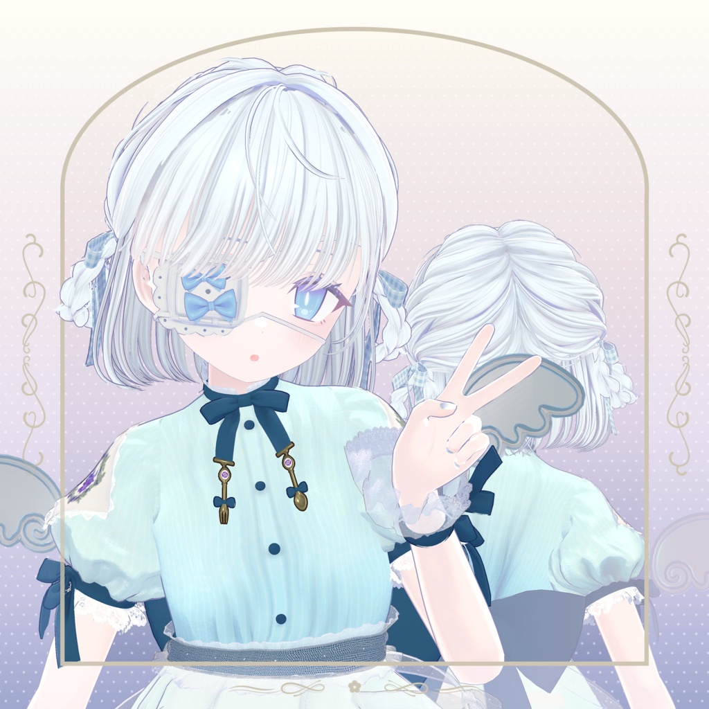 【VRC Hair】VioletBloomyLolita Hair