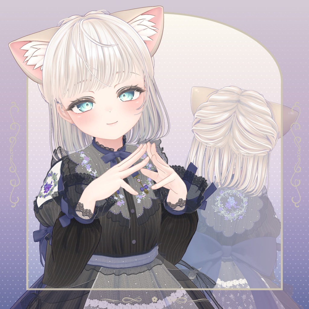 ✦~7/13 RELEASE SALE ✦【VRC Hair】VioletBloomyLolita Hair