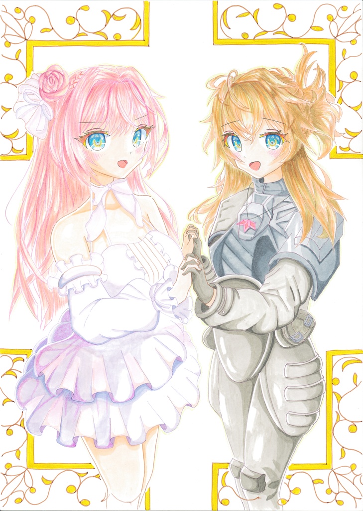 勝利の女神NIKKE ドロシー&ピナ アナログイラスト