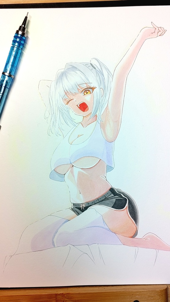 手描きイラスト ベロータ 勝利の女神:NIKKE