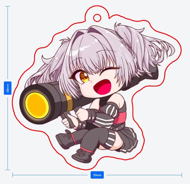 勝利の女神:NIKKE ベロータ アクリルキーホルダー