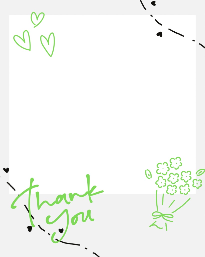 💐チェキ風おはツイ素材💐