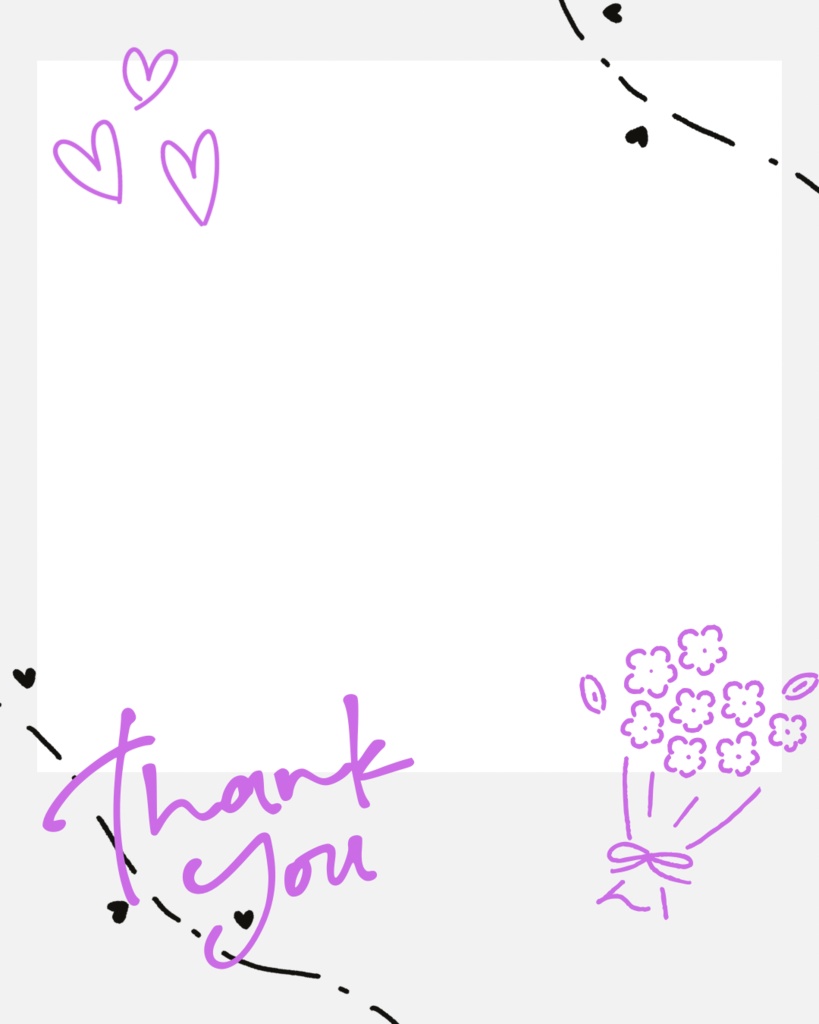 💐チェキ風おはツイ素材💐