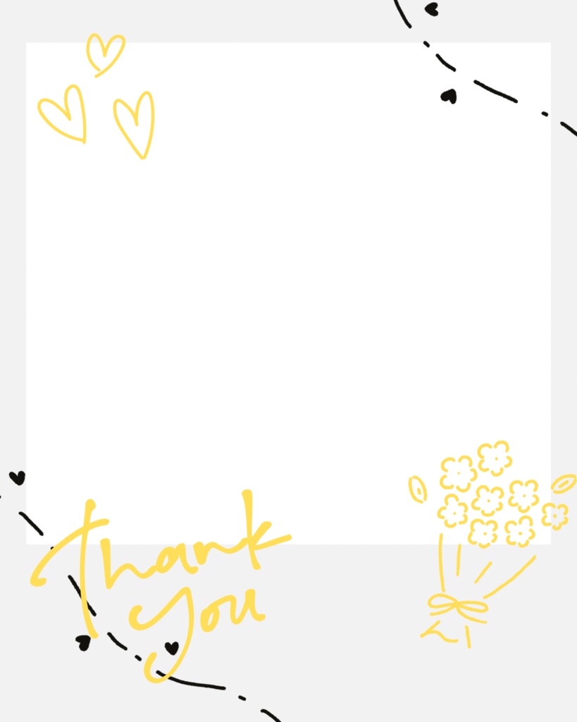 💐チェキ風おはツイ素材💐