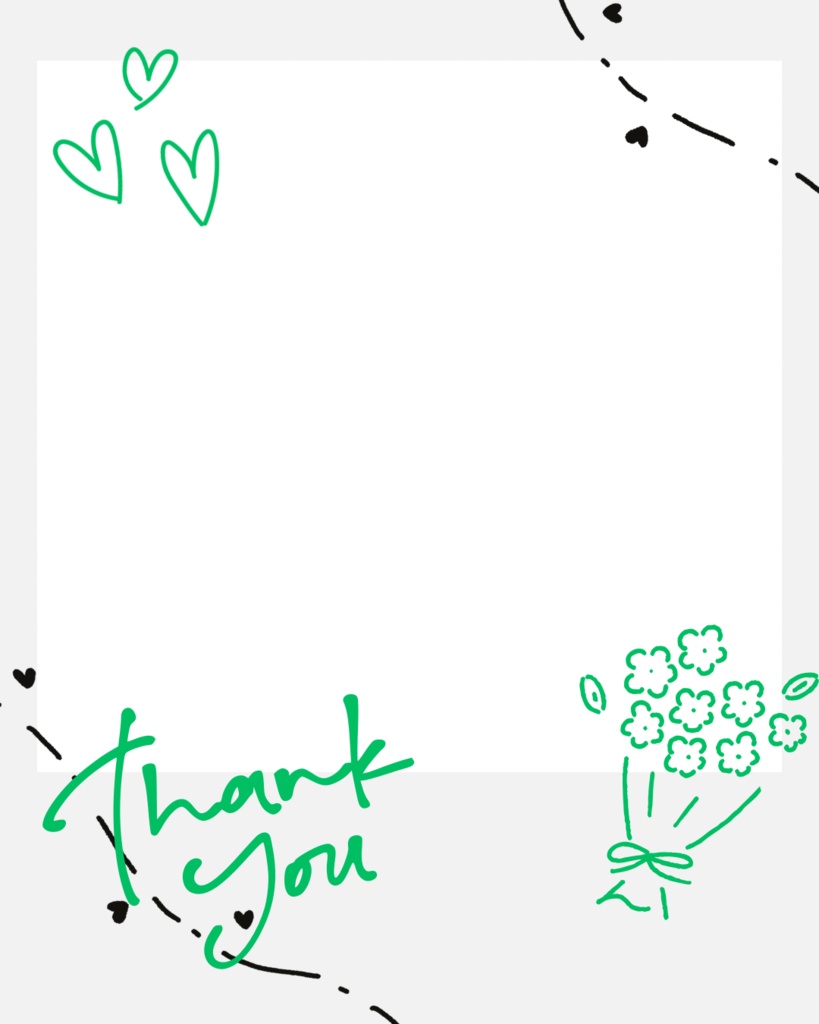 💐チェキ風おはツイ素材💐