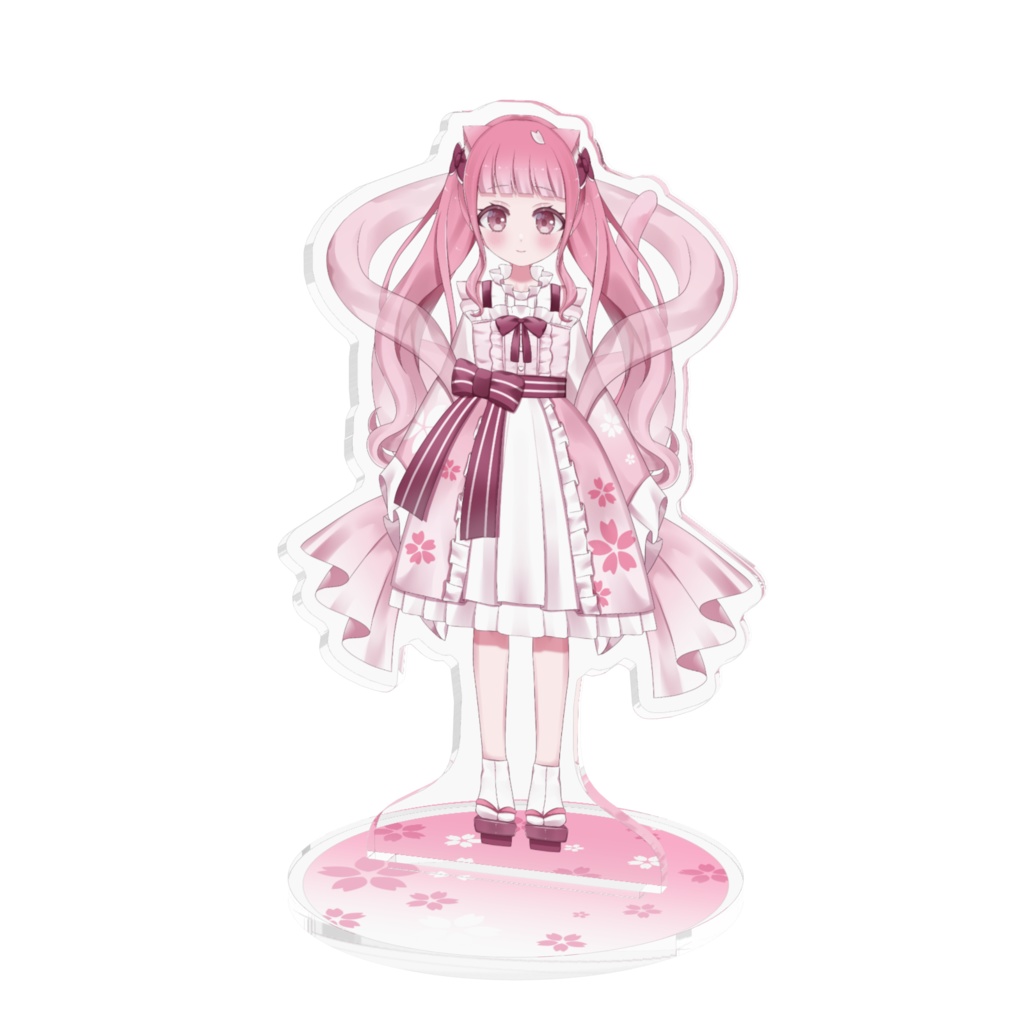 夜桜うにアクリルスタンド 猫耳バージョン