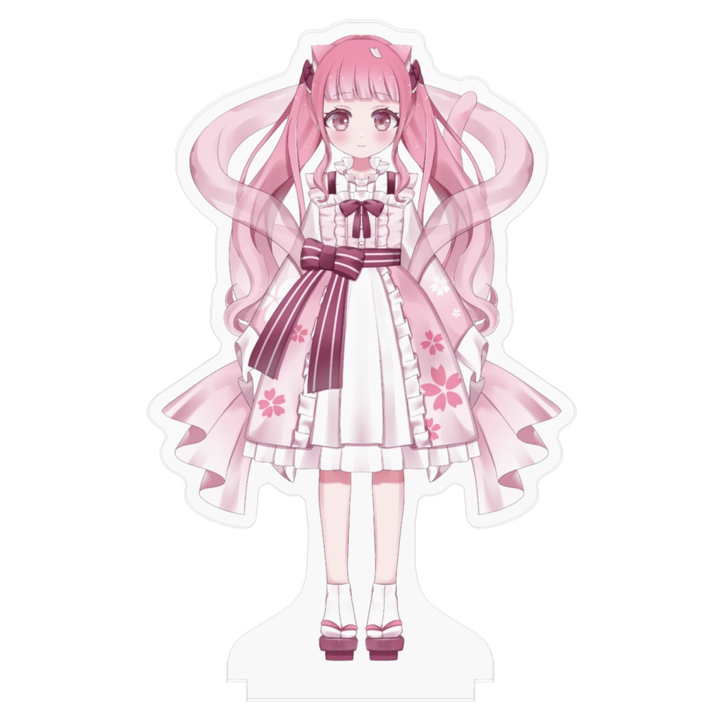 夜桜うにアクリルスタンド 猫耳バージョン