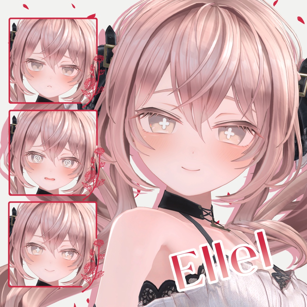 【エルエル追加対応】✨アニメーション付き✨Petal Glow Eye Texture【13アバター対応】