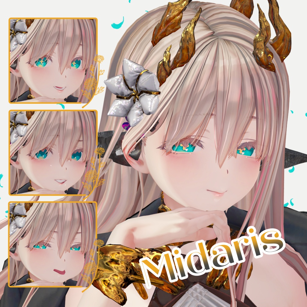 ✨アニメーション付き✨Petal Glow Eye Texture【11アバター対応】